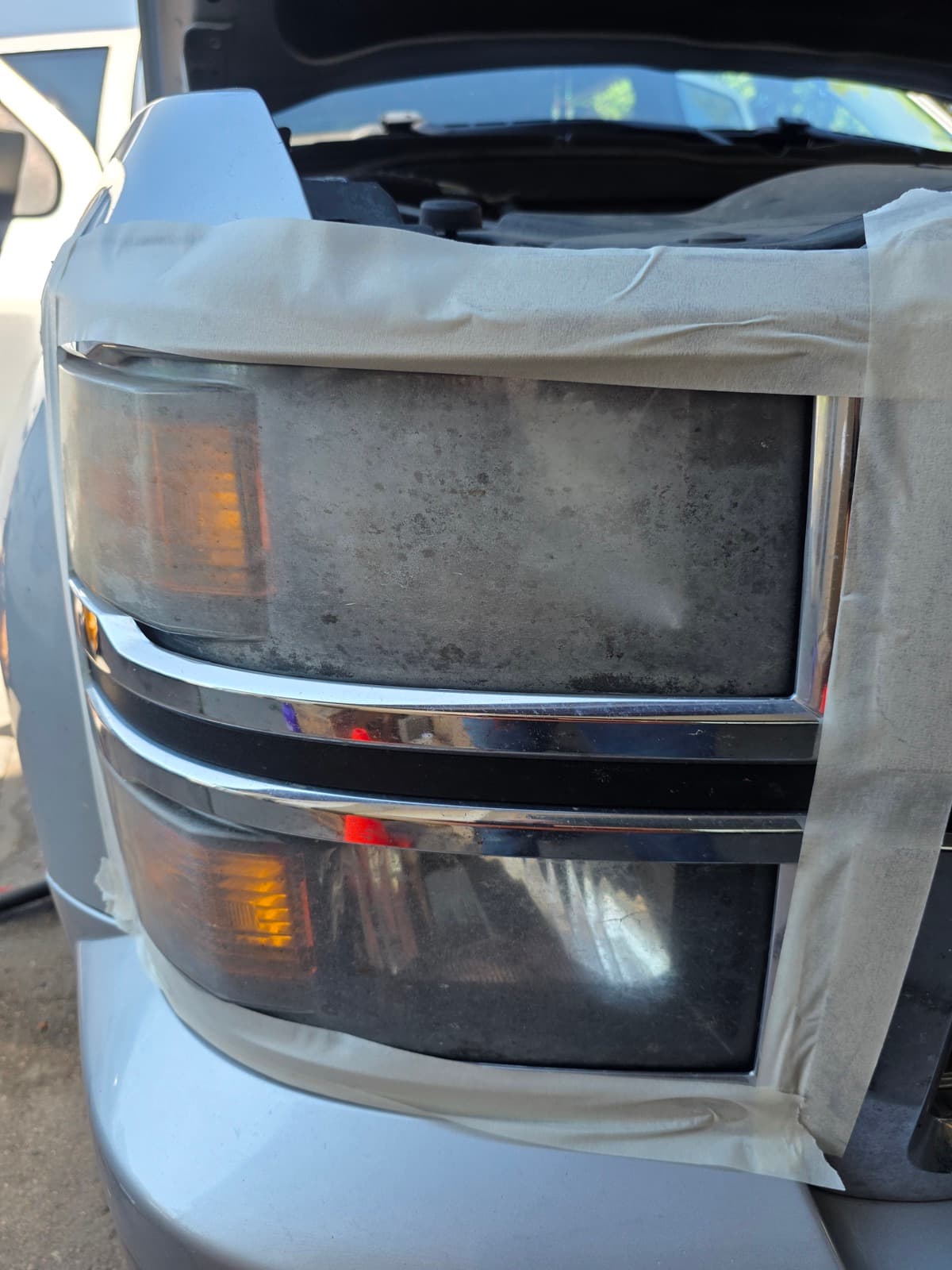 Headlight Restoration — before